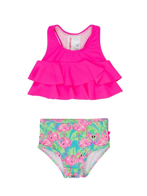 Rufflebutts Upf50 Flounce Bikini In Multi