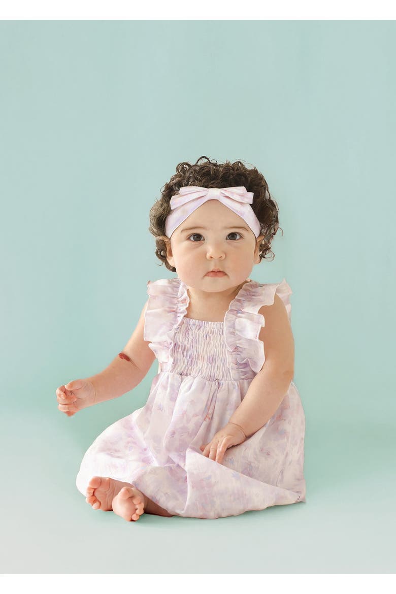 Lilac Dreams Baby Toddler Ruffles Dress, Alternate, color, Purple