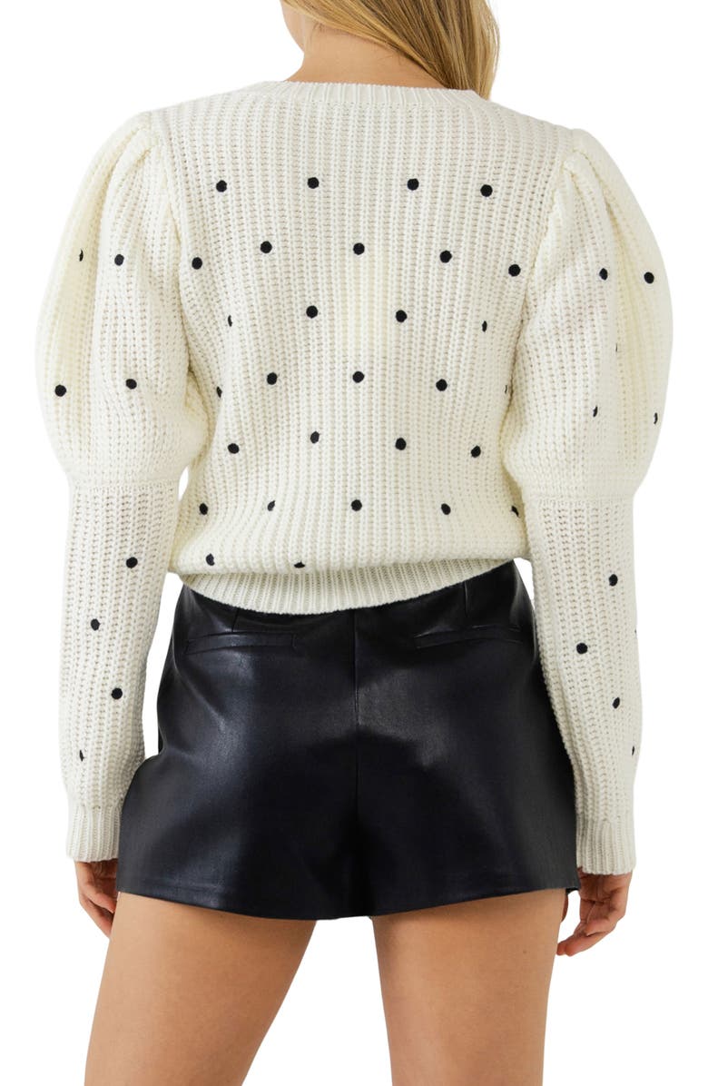 English Factory Faux Leather Mini Skort, Alternate, color, 