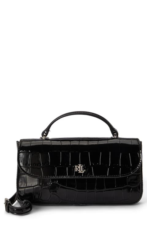 Croc-Embossed Marcy Crossbody Wallet