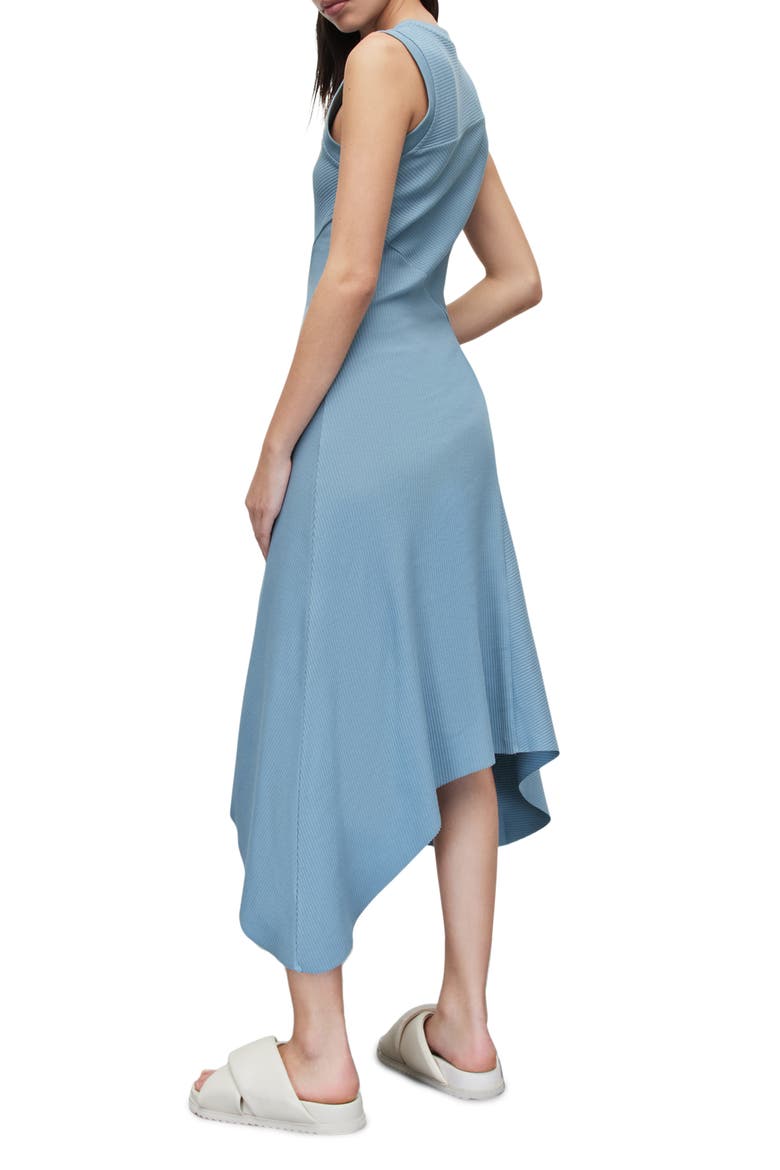 Gia Sleeveless Rib Maxi Dress, Alternate, color, BLUE CLOUD