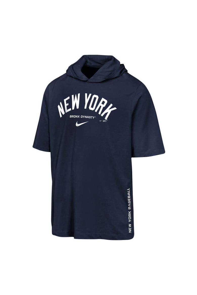 Youth Nike  Navy New York Yankees Dri-FIT Hooded T-Shirt, Alternate, color, Navy