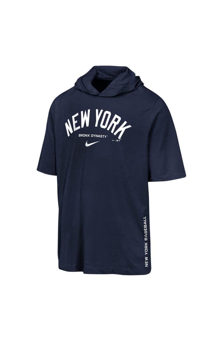 Nike Youth Nike  Navy New York Yankees Dri-FIT Hooded T-Shirt, Alternate, color, Navy