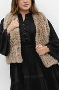 City Chic Eve Faux Fur Vest