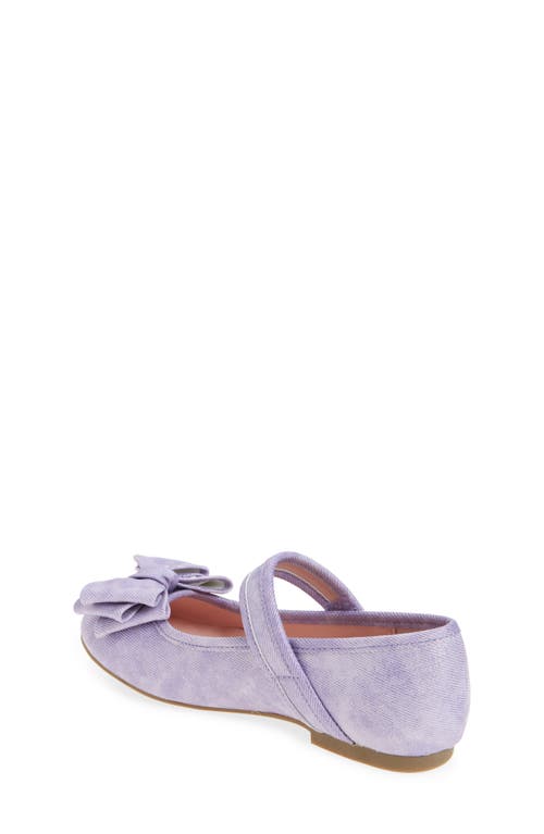 Nordstrom Kids' Blairre Bow Flat In Purple Shimmer