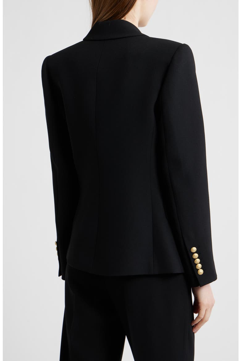 West Double Breasted Blazer, Alternate, color, BLACK