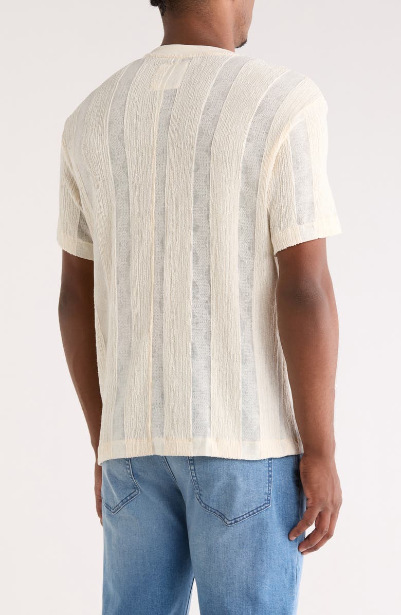 Cactus Man Vertical Stripe Knit T-Shirt, Alternate, color, Ivory