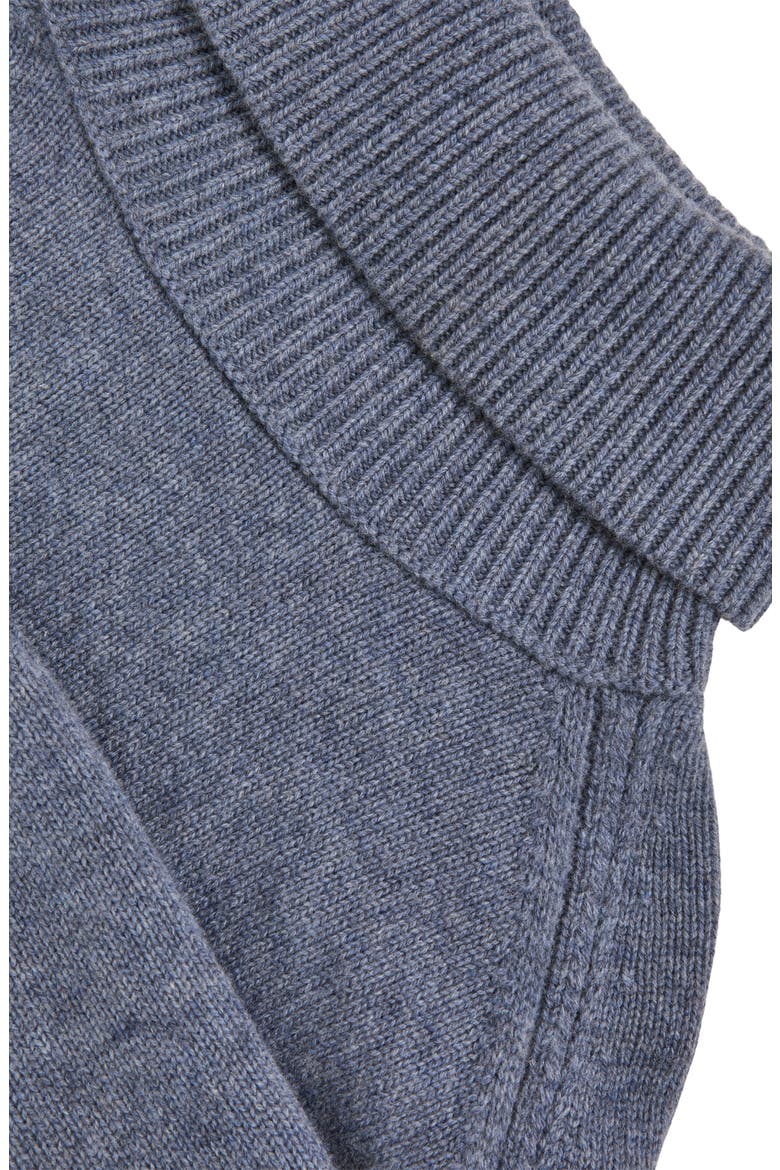 Brooklyn Wool & Cashmere Turtleneck Sweater, Alternate, color, BLUE MARL
