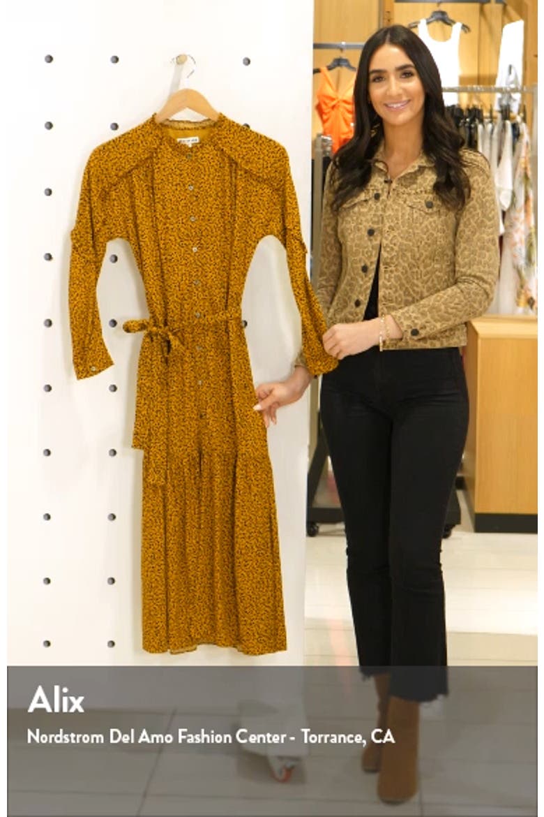 Renee Autumn Floral Long Sleeve Shirtdress video