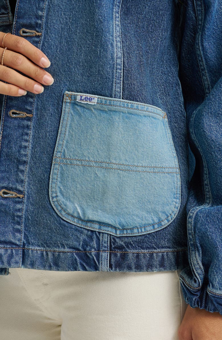 Lee Patched Denim Chore Jacket, Alternate, color, Storming Out
