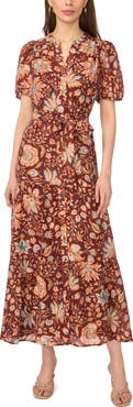 MSK Belted Maxi Dress