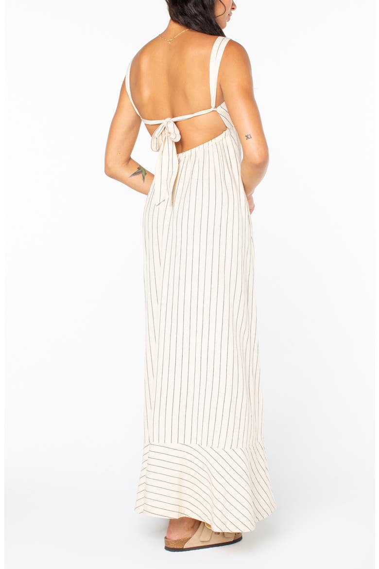 Wilder Coast Stripe Maxi Sundress, Alternate, color, PARCHMENT