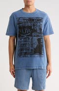 PURPLE BRAND Textured Jersey Graphic T-Shirt