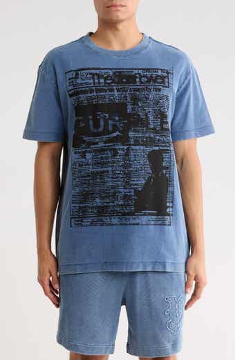PURPLE BRAND Textured Jersey Graphic T-Shirt