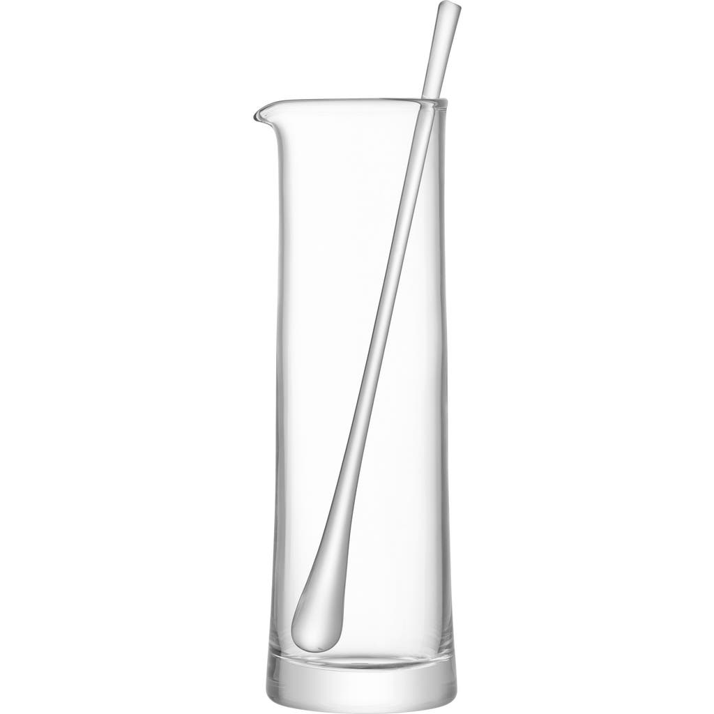 Lsa Gin Cocktail Jug And Stirrer In Transparent