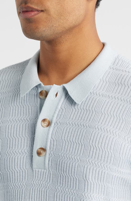 Rails Nathan Cotton Blend Polo Sweater In Blue