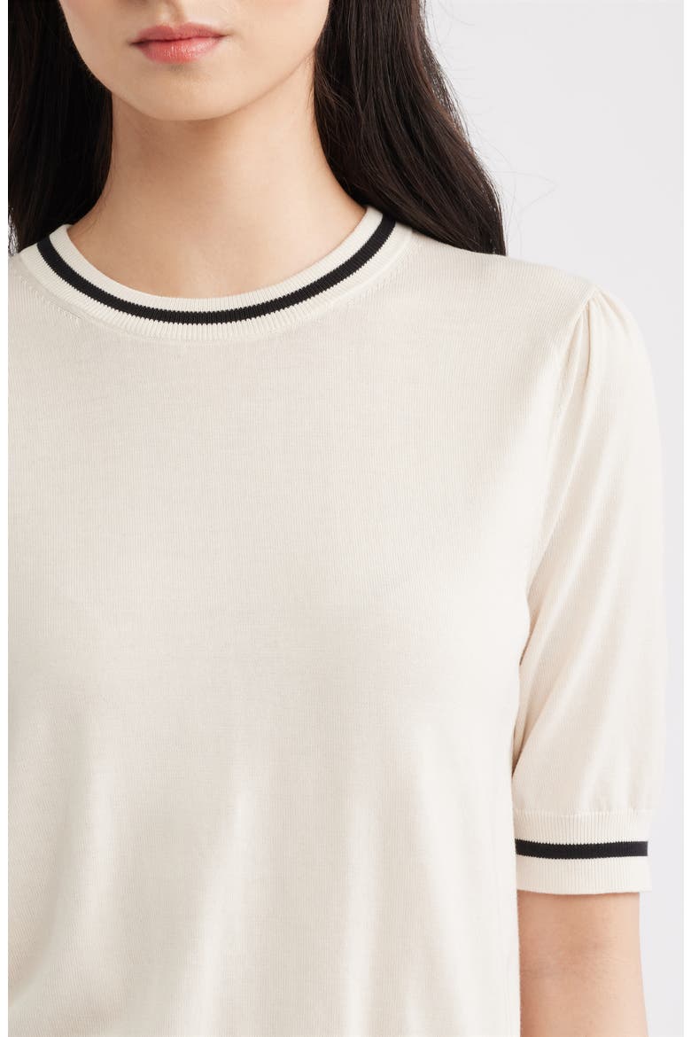The Gathered Sweater, Alternate, color, CREAM MULTI
