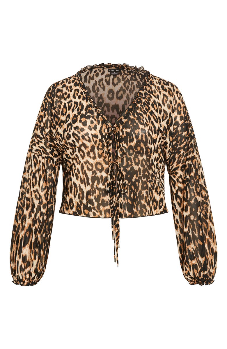 City Chic Corina Tie Front Top, Alternate, color,