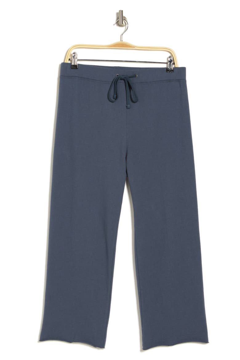 French Terry Raw Edge Sweatpants, Alternate, color, MAINE