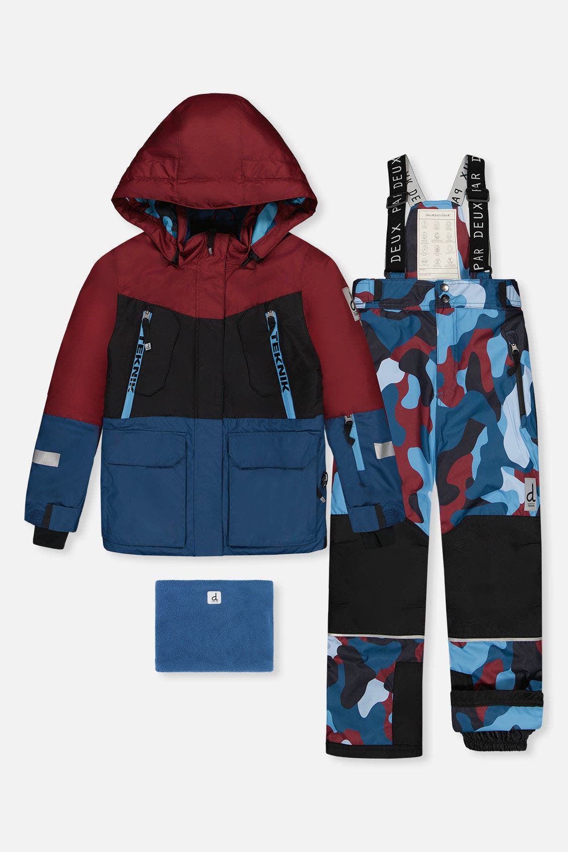 selected Blue and Red Camouflage