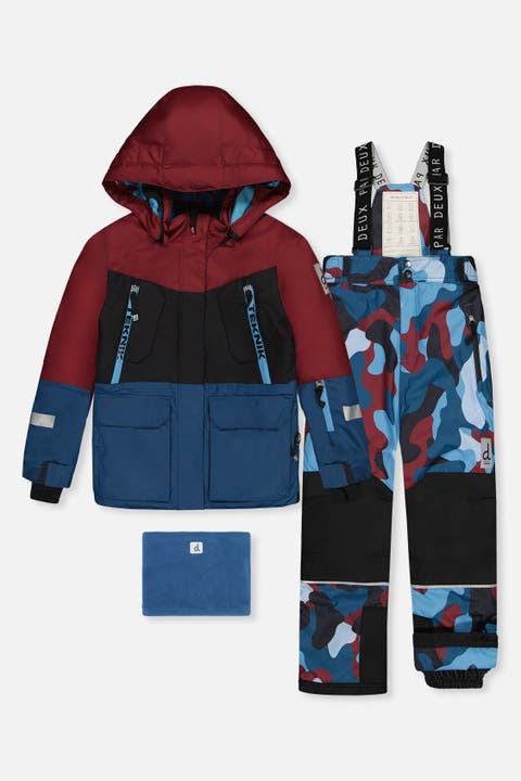 Teknik Camouflage Jacket & Reinforced Pants Two Piece Snowsuit