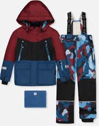 Deux par Deux Teknik Camouflage Jacket & Reinforced Pants Two Piece Snowsuit