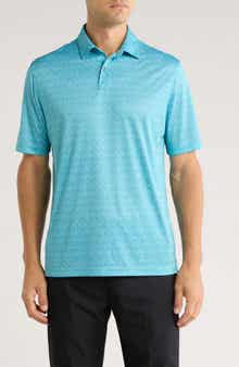 Greg Norman Print Knit Golf Polo