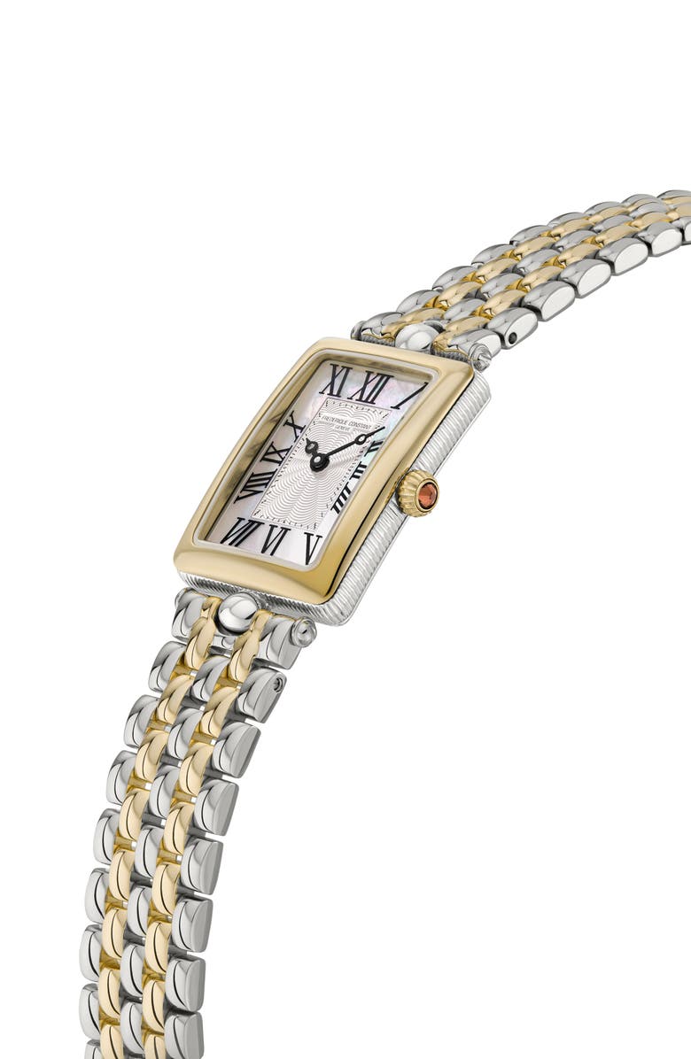 FREDERIQUE CONSTANT Classics Carrée Small Seconds Bracelet Watch, 36mm x 25.2mm, Alternate, color, 