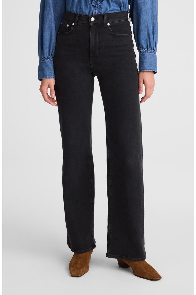 The Wide Leg Jeans, Main, color, BLACK FROST