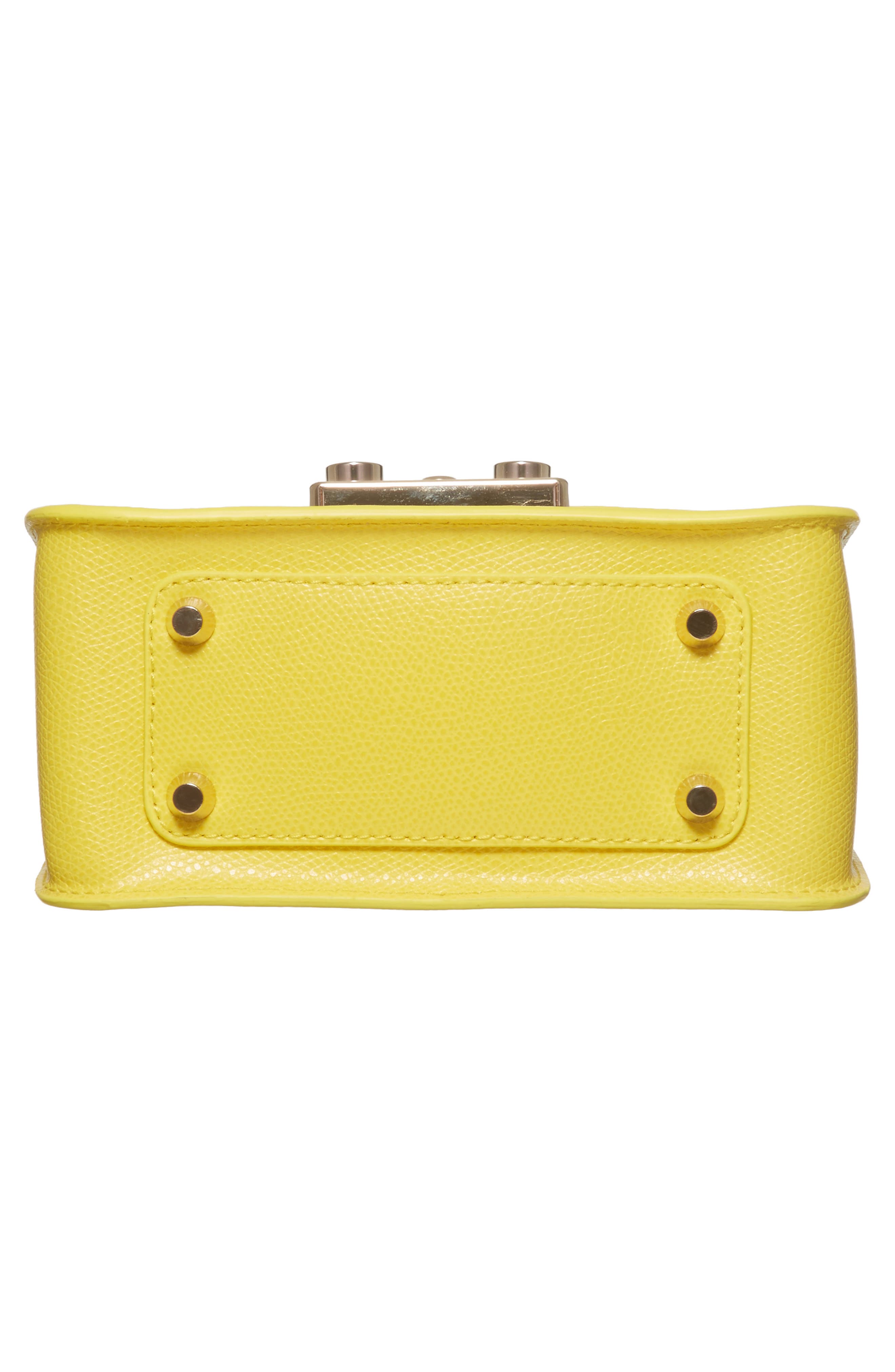 Mini Metropolis Leather Crossbody Bag, Alternate, color, GIALLO