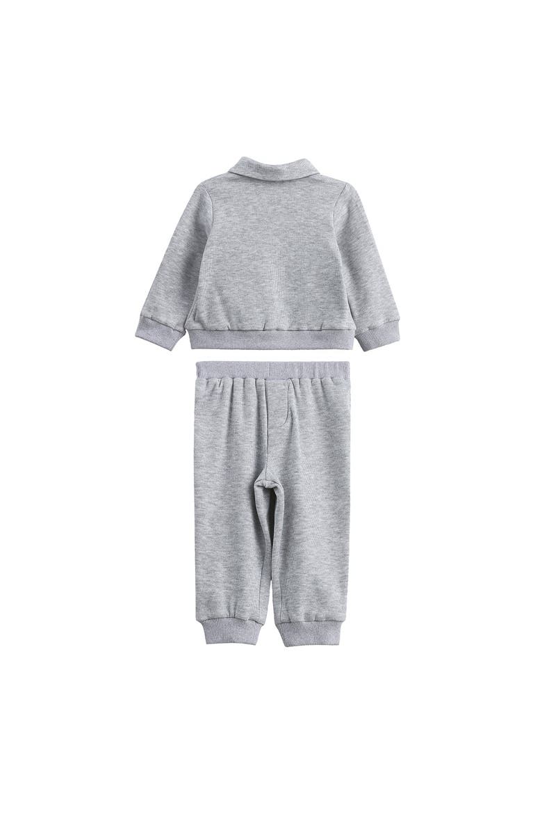 Jacob Long Sleeve Solid Collared Sweatshirt and Jogger Set, Alternate, color, Grey