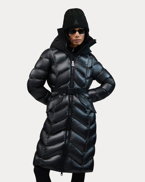 Bellevaux  Womens Puffer Coat with Adjustable Belt