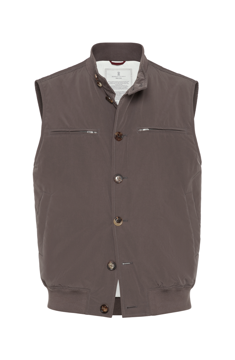 Brunello Cucinelli Microfiber vest, Main, color, 