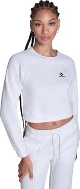 Converse Star Chevron Cropped Crewneck
