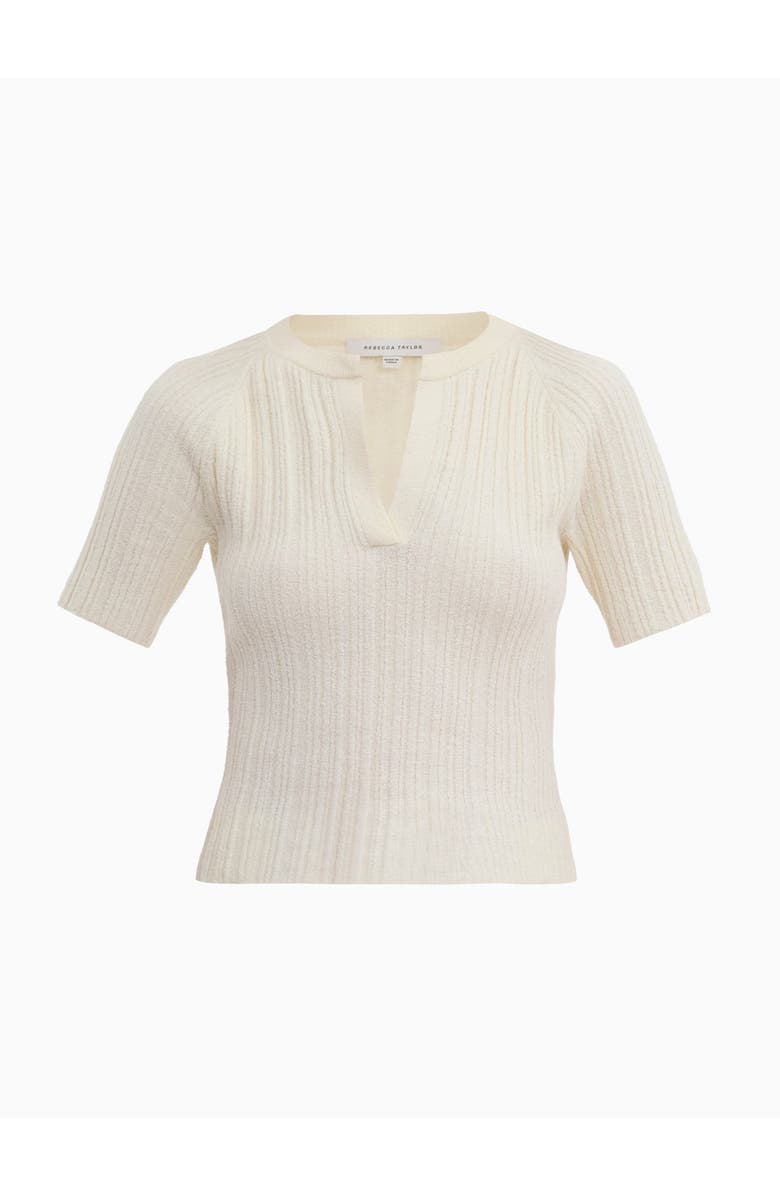 Rebecca Taylor Boucle Knit Sweater, Alternate, color, Ivory