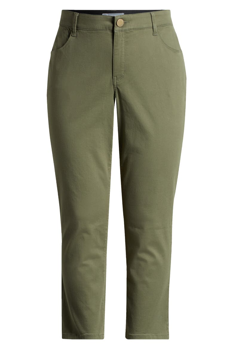 High Waist Ankle Straight Leg Pants, Alternate, color, LILY PAD