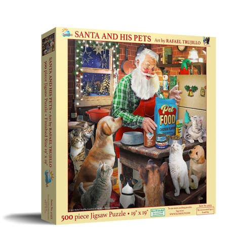 Santa and His Pets 500 piece Jigsaw Puzzle for Adults