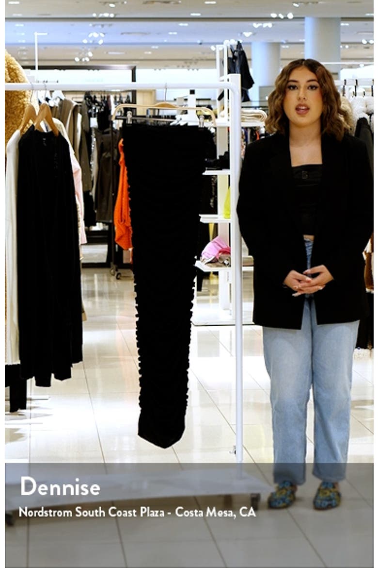 Eterna Strapless Gathered Midi Dress video