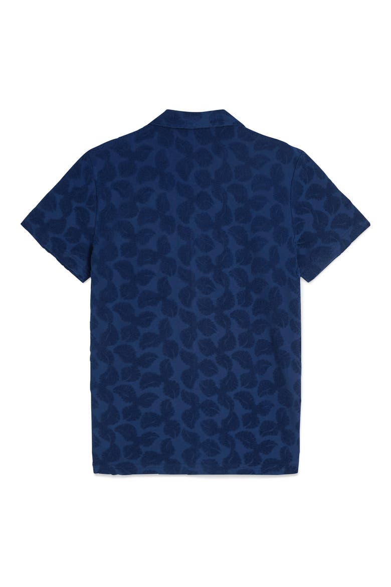 Relaxed Fit Print Short Sleeve Button-Up Shirt, Alternate, color, PAGEANT BLUE