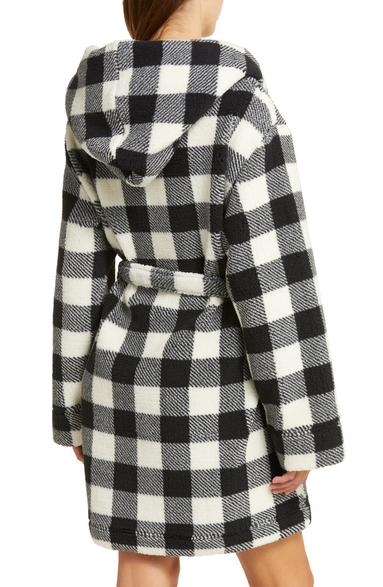 Honeydew Layer Up Robe, Alternate, color, Blacknwhitecheck