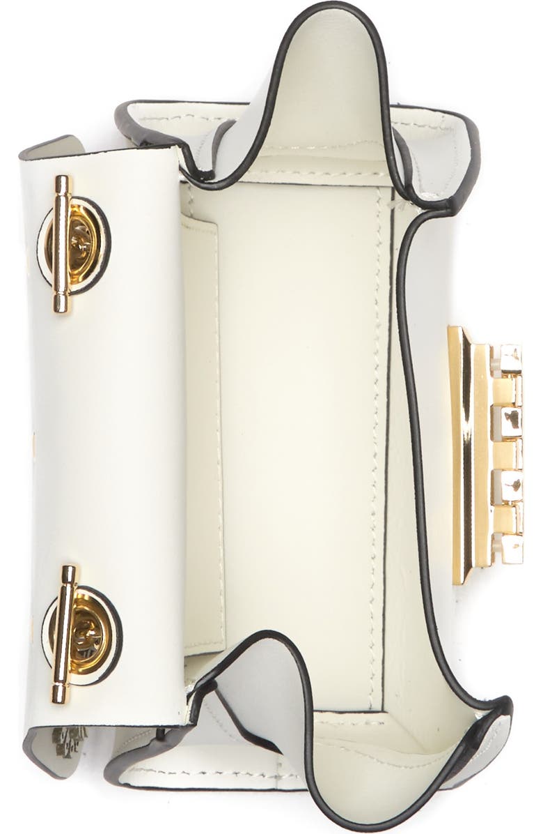 ZAC Zac Posen Eartha Mini Faux Pearly Sunburst Leather Drop Chain Bag, Alternate, color,