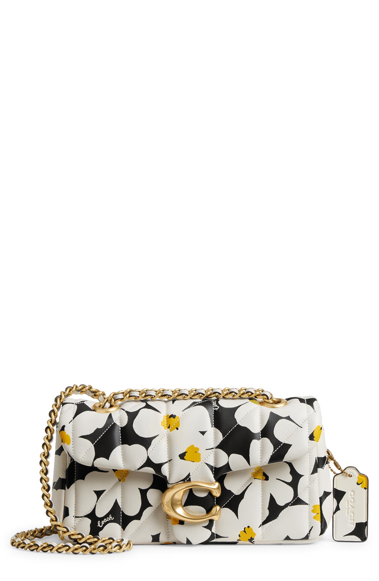 Tabby Quilted Convertible Shoulder Bag, Main, color, CHALK MULTI