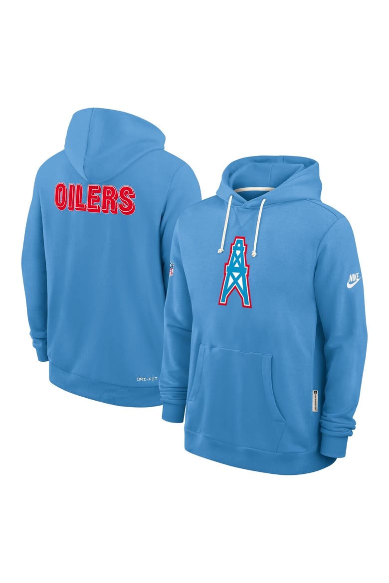 Men's Nike Light Blue Tennessee Titans Sideline Standard Issue Alt 2 Dri-FIT Hoodie, Alternate, color, Light Blue