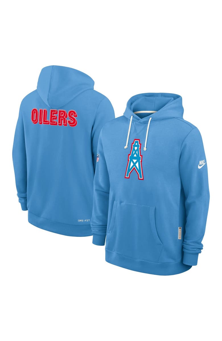 Nike Men's Nike Light Blue Tennessee Titans Sideline Standard Issue Alt 2 Dri-FIT Hoodie, Alternate, color, Light Blue