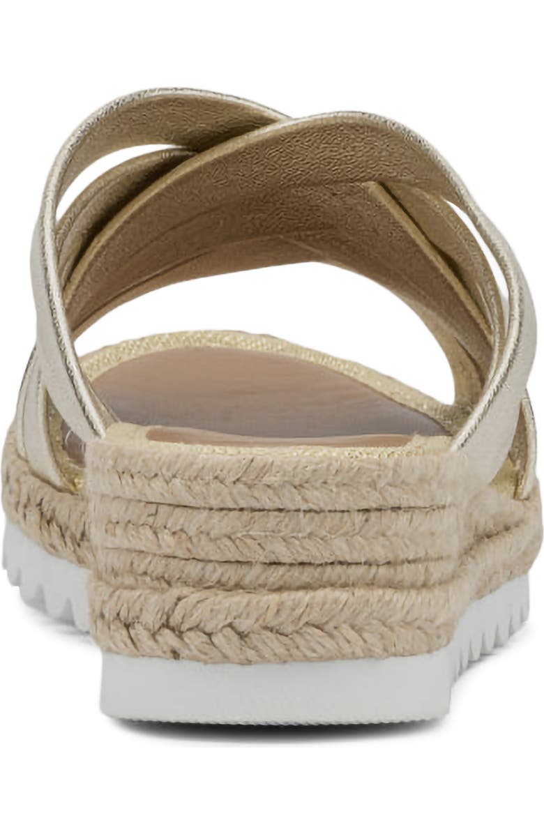 Aquatalia Aura Weatherproof Wedge Sandal, Alternate, color, Platino