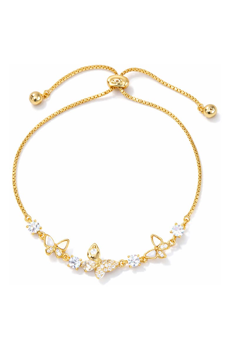Butterfly Slider Bracelet, Main, color, GOLD