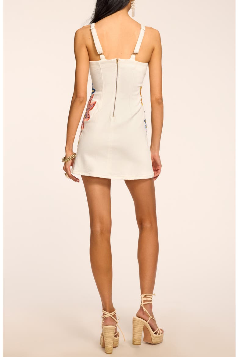 Adriana Embroidered Sleeveless Minidress, Alternate, color, WHITE EMBROIDERED