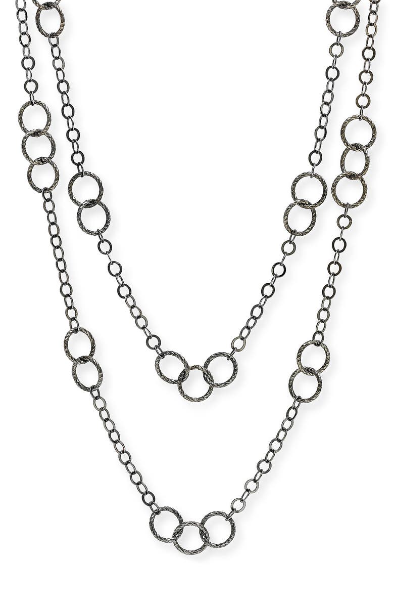Nordstrom Long Circle Link Necklace, Main, color, 