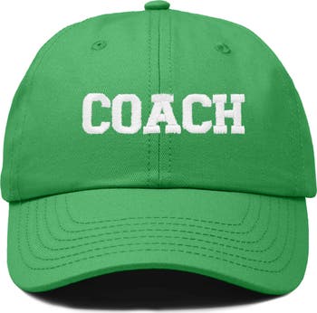 Dalix Coach Embroidered Sports Dad Cap | Nordstrom