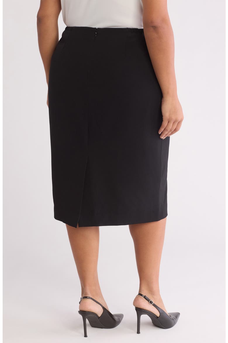 Classic Below Knee Skirt, Alternate, color, BLACK
